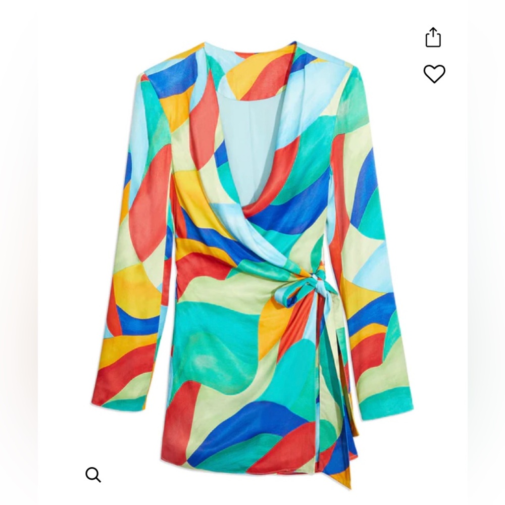WeWoreWhat Cowl Front Satin Dress